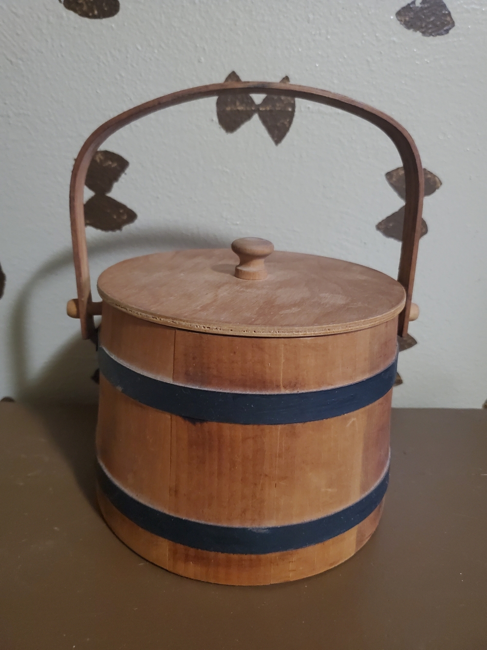 Firkin Basket with Handle - Putney Basketville Vermont - Vintage!